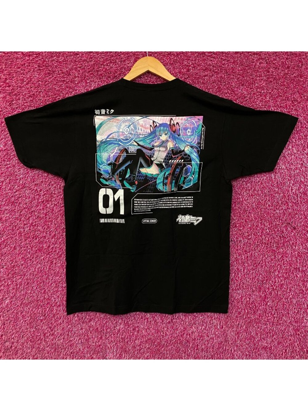 Hatsune Miku 01 Vocaloid Virtual Singer Graphic T-Shirt Large